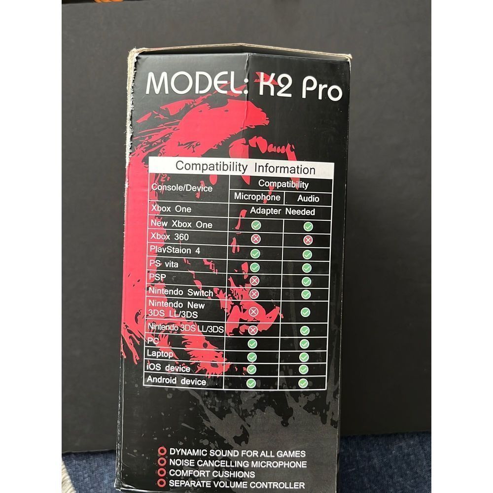 K2 Pro Gaming Headset - Picture 2 of 6